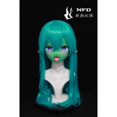 (NFD060)Customize Handmade Crossdress Full Head Female/Girl Resin Japanese Cartoon Character Animego Cosplay Kigurumi Mask